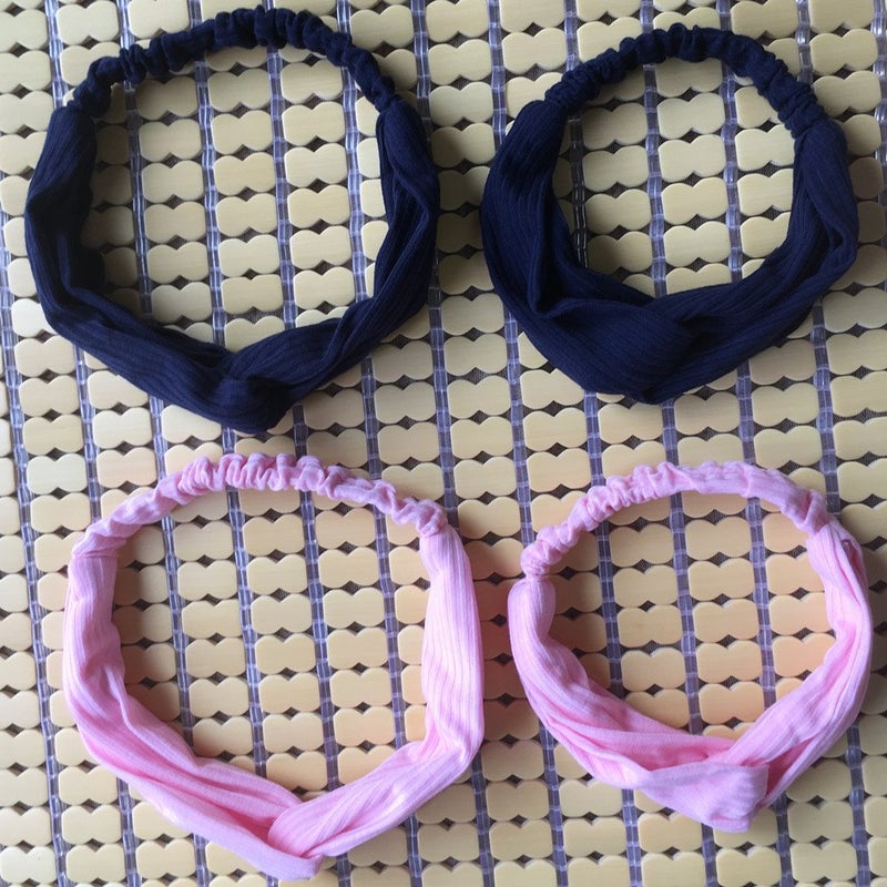 QandSweet Women and Little Girl's Stretchy Headbands Teens Cross Hairband for Fashion Shampoo Sports (Girl Head 40-50CM) - Image 5